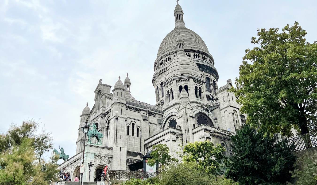 Sacre Coeur Basilica in Montmartre, Paris, France