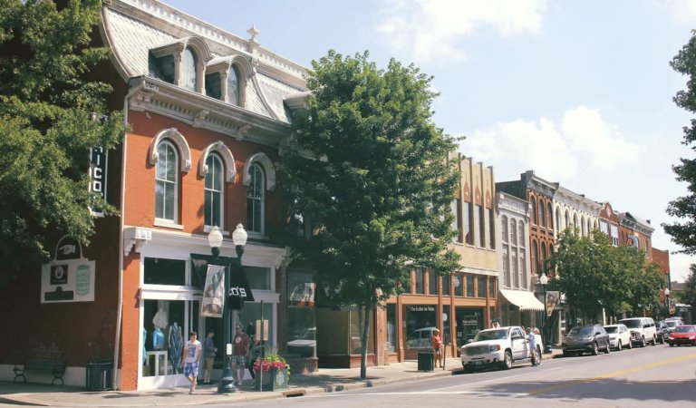 The charming and historic downtown of Franklin, TN"