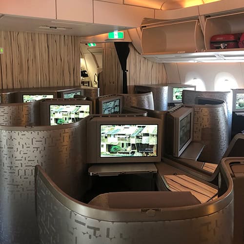 first class glass of champagne